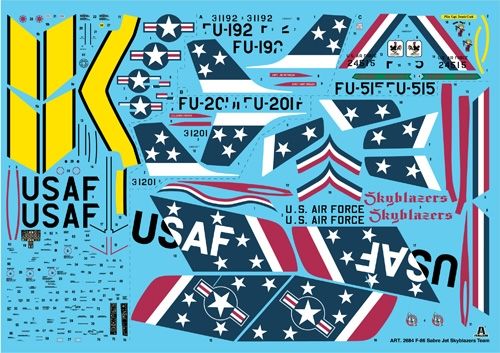 1/48  F - 86F SABRE JET “Skyblazers”