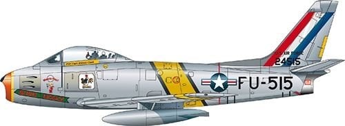 1/48  F - 86F SABRE JET “Skyblazers”