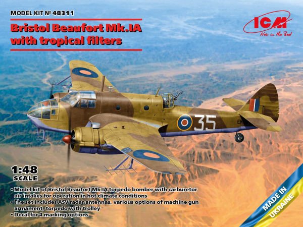 1/48  Bristol Beaufort Mk.IA with tropical filters