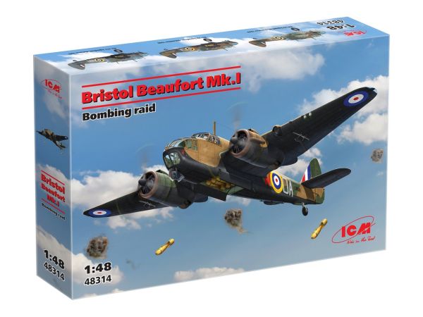 1/48  Bristol Beaufort Mk.I. Bombing raid