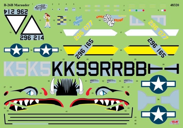 1/48 B-26B Marauder with USAAF Pilots and Ground Personnel