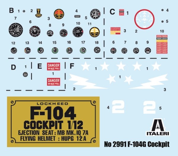 1/12   F-104 G COCKPIT