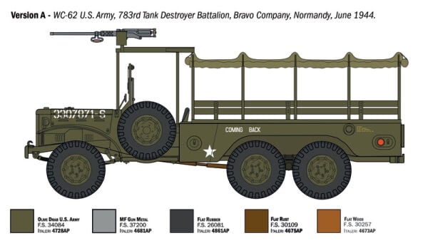 1/35 Dodge WC-62/63 1 1/2 ton 6x6 TRUCK