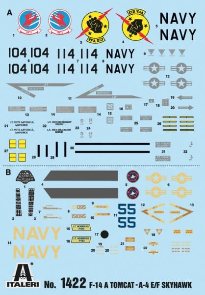 1/72    ''Top Gun'' F-14A vs A-4F