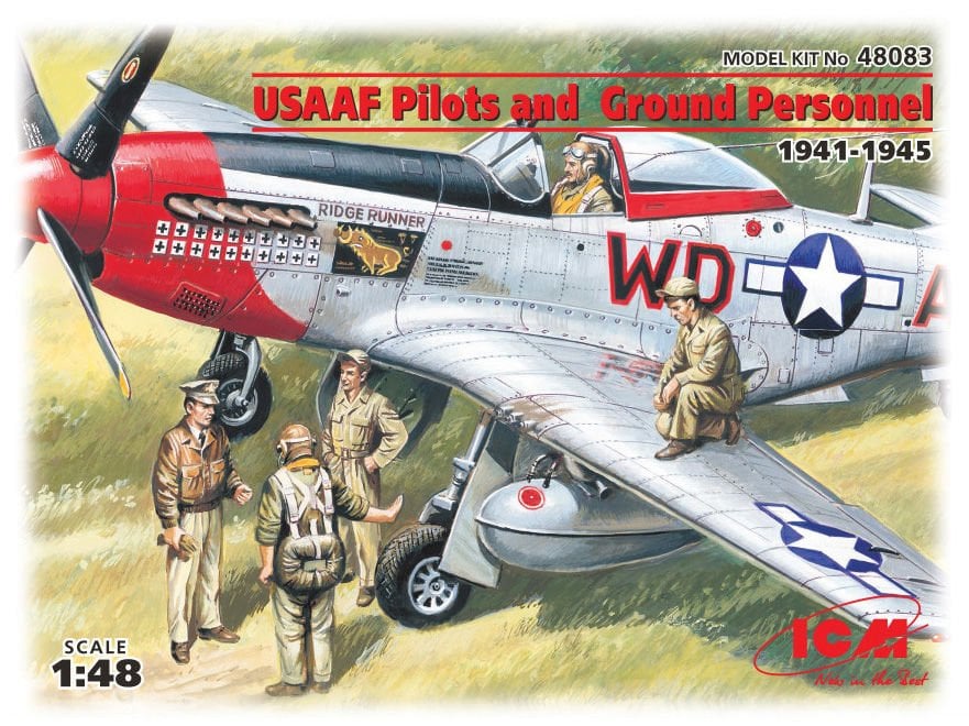 1/48 USAAF Pilots and Ground Personnel (1941-1945) 5 figures – 3 pilots, 2 mechanics