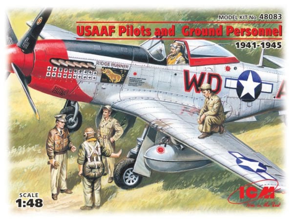 1/48 USAAF Pilots and Ground Personnel (1941-1945) 5 figures – 3 pilots, 2 mechanics