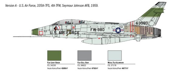 1/72  F-100F SUPER SABRE