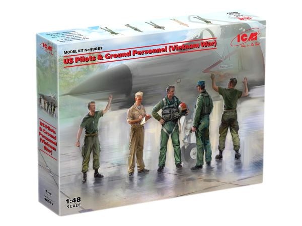 1/48  US Pilots & Ground Personnel (Vietnam War) (5 figures)