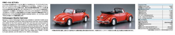 1/24 VOLKSWAGEN 15ADK Beetle 1303S Cabriolet '75