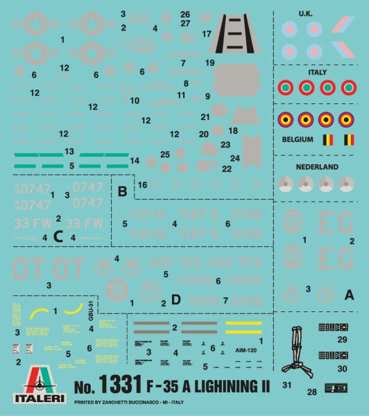 1/72   F - 35A Lightning ll