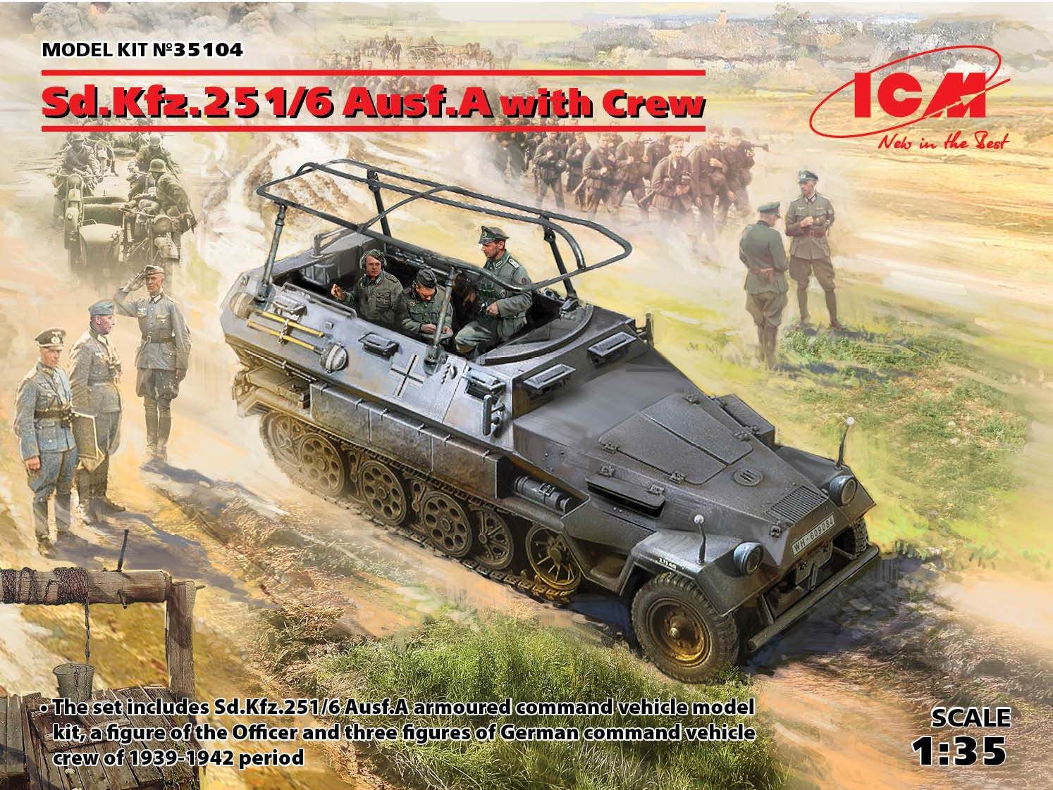 1/35  Sd.Kfz.251/6 Ausf.A with Crew