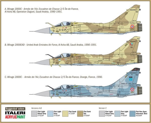1/72  MIRAGE 2000C - GULF WAR 25th ANNIVERSARY