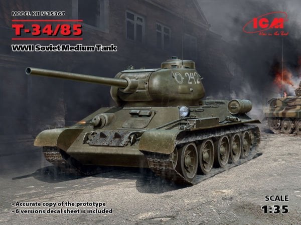 1/35 Т-34-85 WWII Soviet Medium Tank