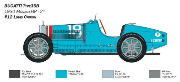 1/12  Bugatti Type 35B(%100 yeni kalıp)