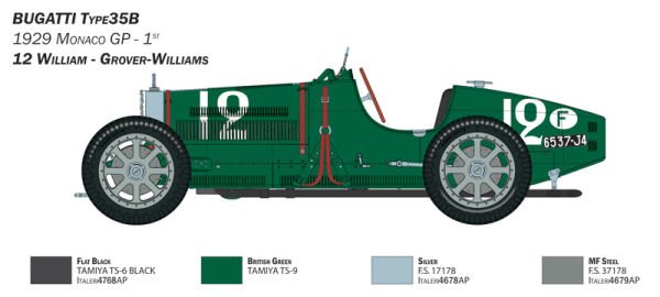 1/12  Bugatti Type 35B(%100 yeni kalıp)