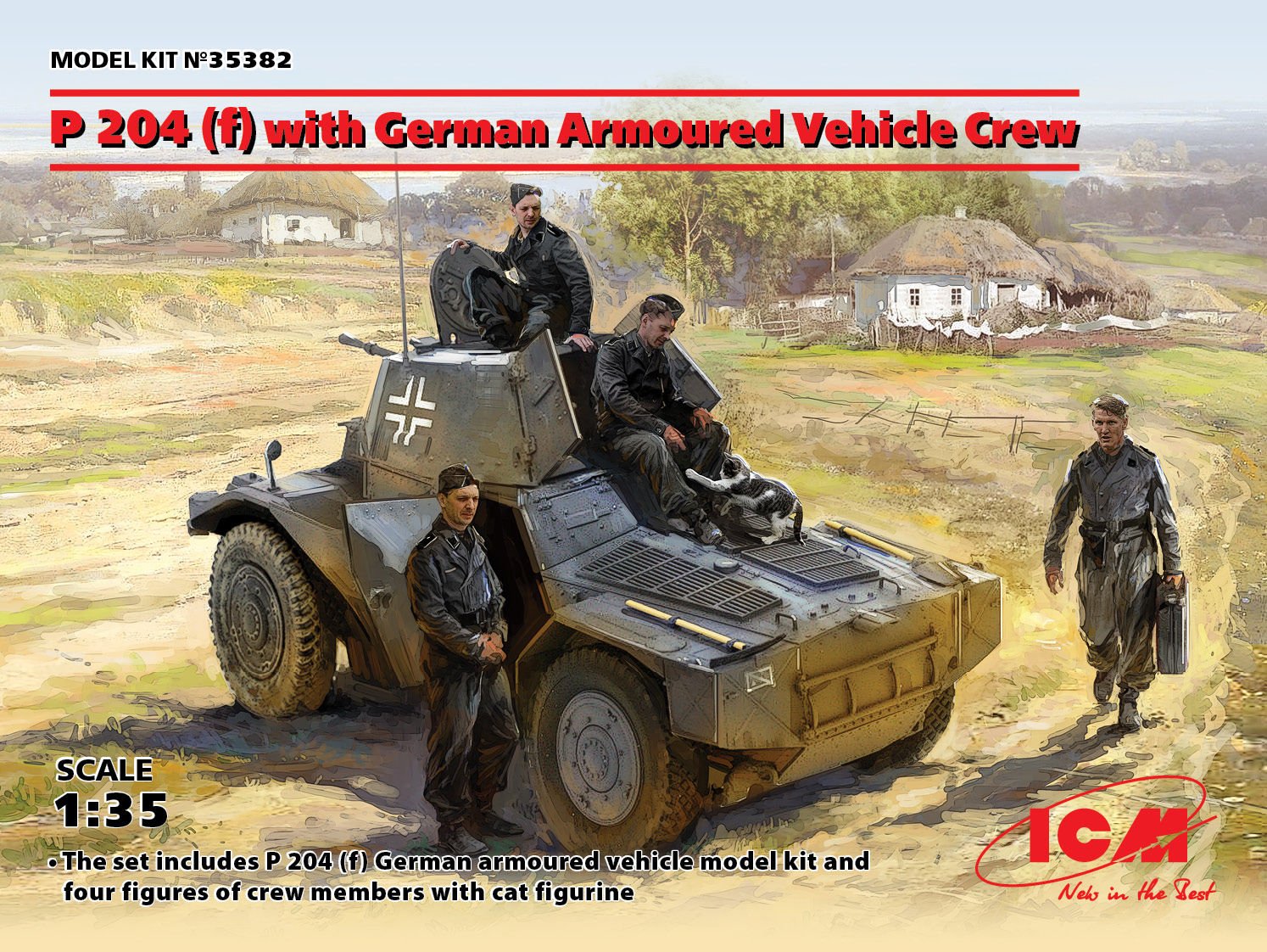 1/35 P 204 (f) with German Armoured Vehicle Crew