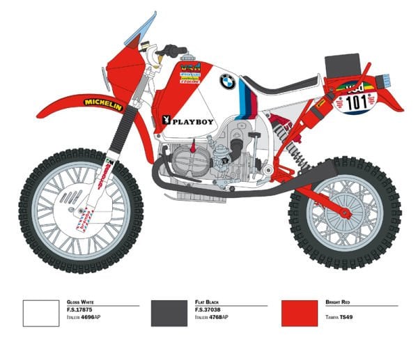 1/9   B.M.W. R80 G/S 1000 Paris Dakar 1985