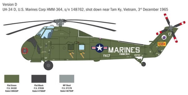 1/48  H-34A Pirate /UH-34D U.S. Marines