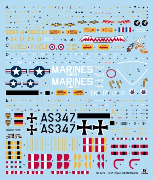 1/48  H-34A Pirate /UH-34D U.S. Marines