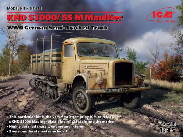 1/35 KHD S3000/SS M Maultier WWII German Semi-Tracked Truck
