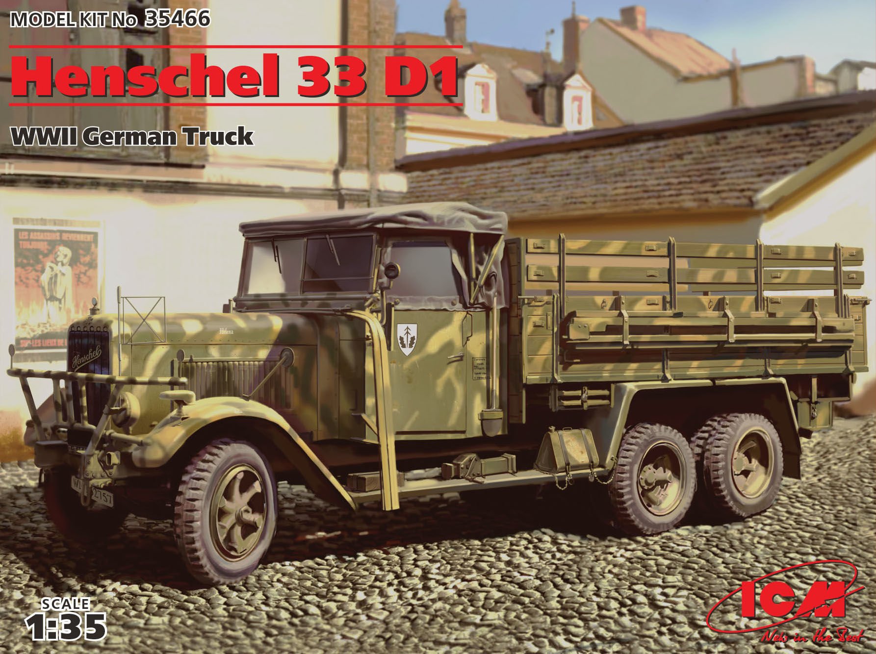 1/35 Henschel 33 D1 WWII German Army Truck