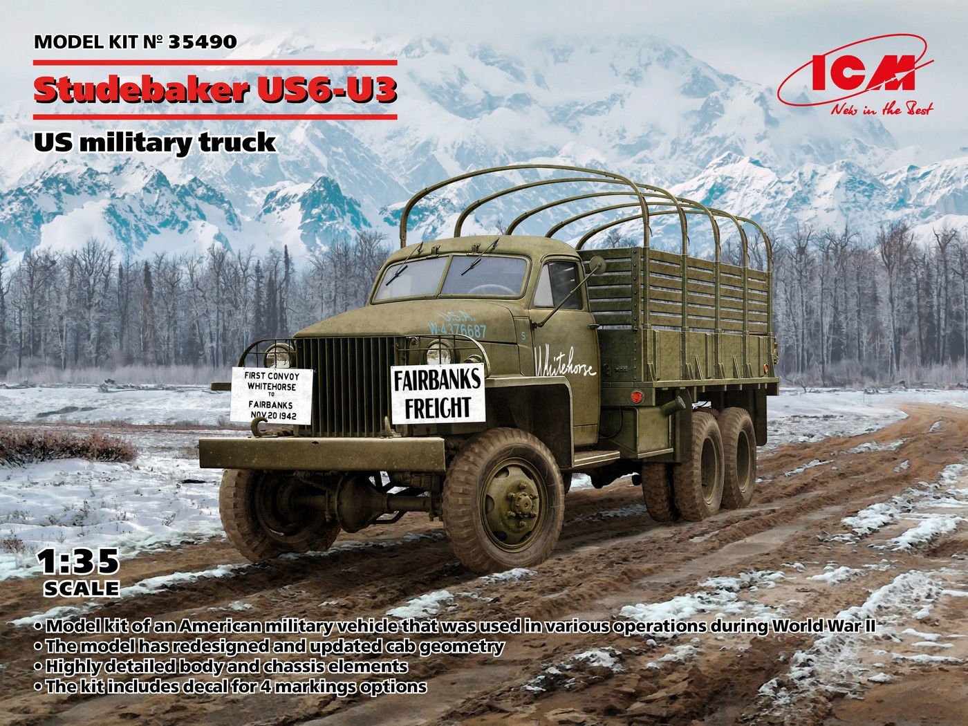 1/35 Studebaker US6-U3 US military truck