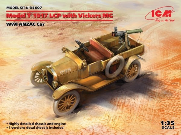 1/35  Model T 1917 LCP with Vickers MG WWI ANZAC Car