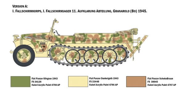 1/35   Sd.Kfz. 10 DEMAG D7 with German Paratroops