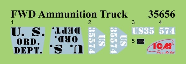 1/35  FWD Type B WWI US Ammunition Truck