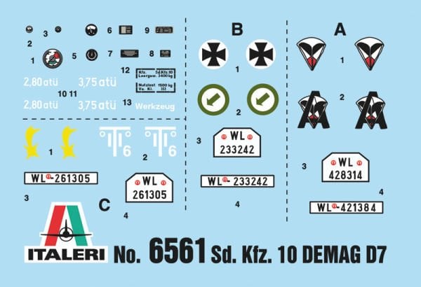 1/35   Sd.Kfz. 10 DEMAG D7 with German Paratroops