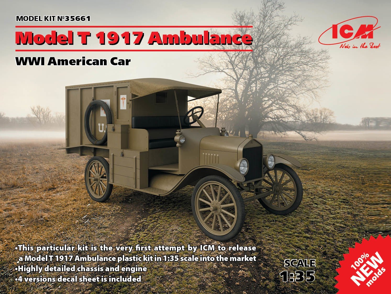 1/35 Model T 1917 Ambulance WWI American Car