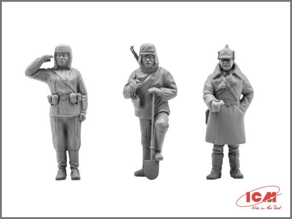 1/35  Red Army Infantry (1939-1942) 3 figures – officer, 2 soldiers