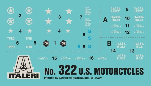 1/35  U.S. MOTORCYCLES