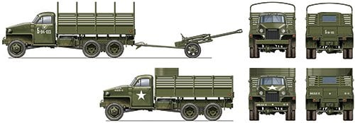 1/35  LEND LEASE U.S.TRUCK with ZIS - 3 gun