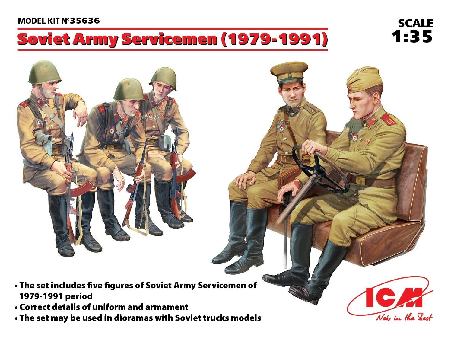 1/35  Soviet Army Servicemen (1979-1991) 5 figures