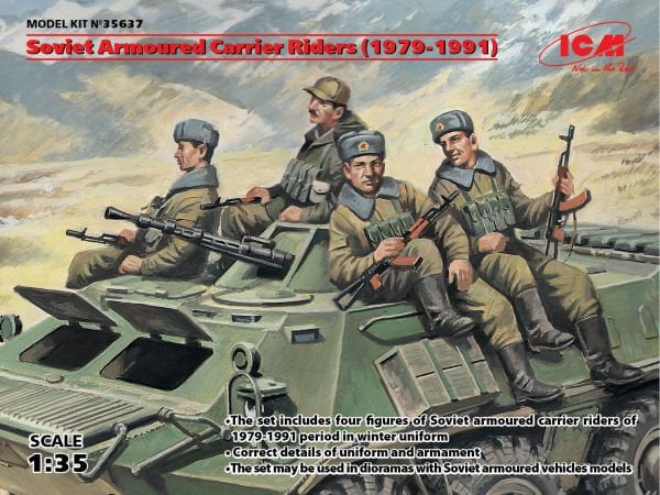 1/35 Soviet Armored Carrier Riders (1979-1991) 4 figures