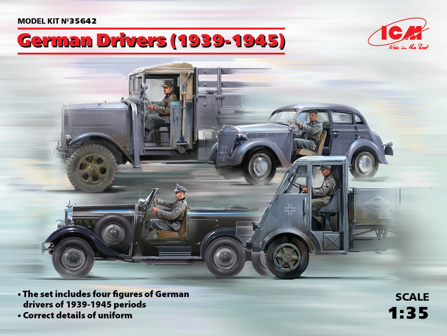 1/35 German Drivers (1939-1945) 4 figures