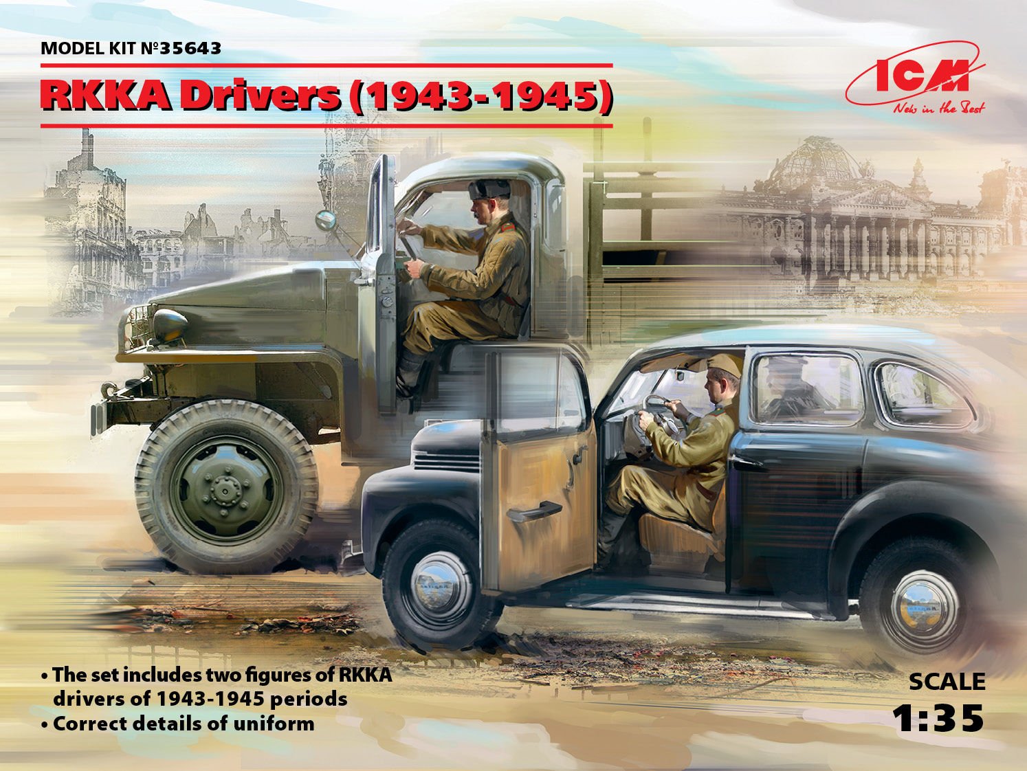 1/35 RKKA Drivers (1943-1945) 2 figures