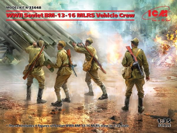 1/35 WWII Soviet BM-13-16 MLRS Vehicle Crew