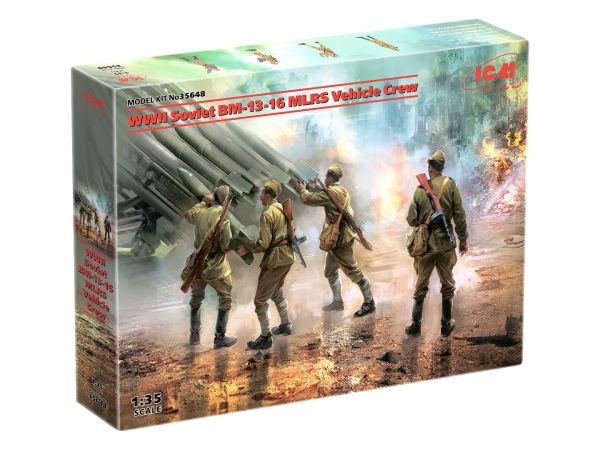 1/35 WWII Soviet BM-13-16 MLRS Vehicle Crew