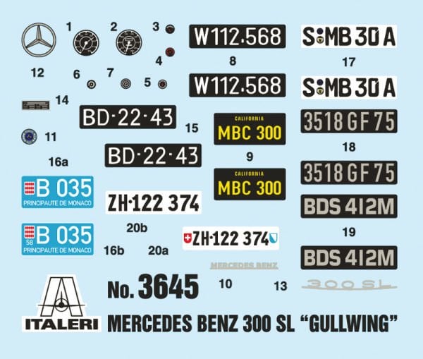 1/24  MERCEDES BENZ 300 SL GULLWING