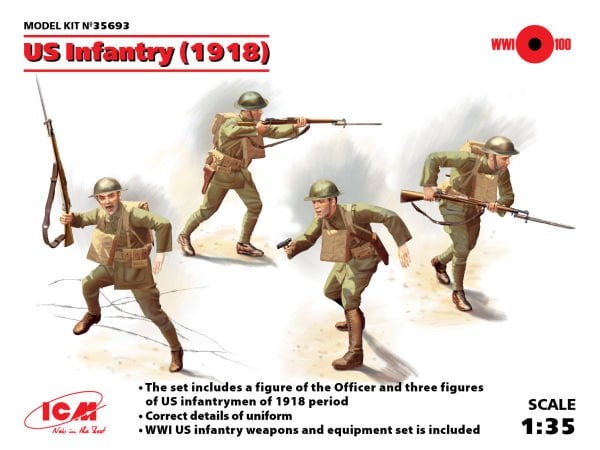 1/35  US Infantry (1918) 4 figures