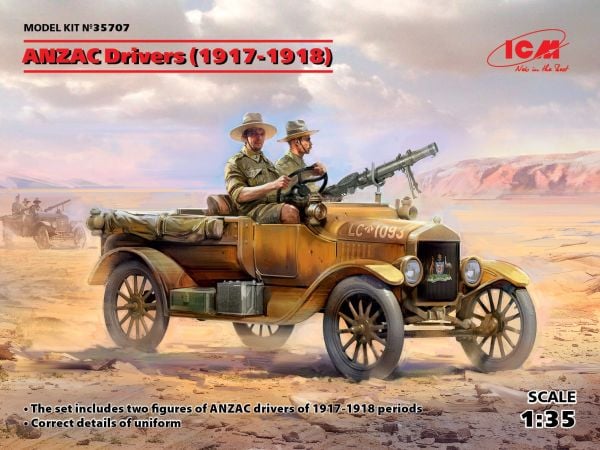 1/35 ANZAC Drivers (1917-1918) 2 figures