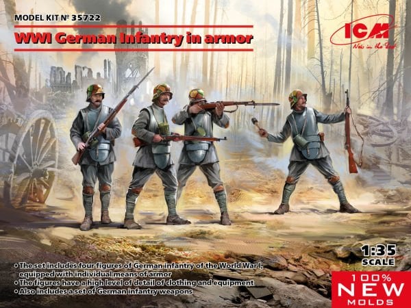 1/35 WWI German Infantry in аrmor