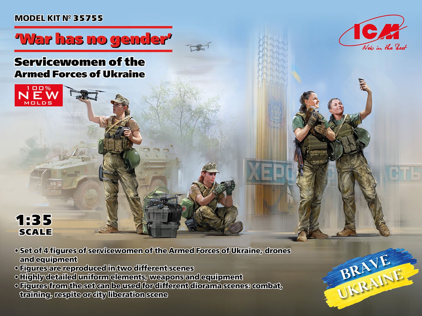 1/35 “War has no gender” Servicewomen of the Armed Forces of Ukraine