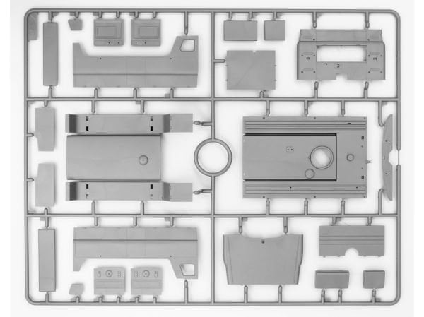 1/35 Chernobyl#2. Fire Fighters AC-40-137A firetruck & 4 figures & diorama base with background