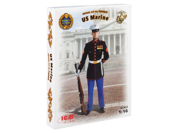 1/16 US Marines Sergeant The set includes 26 parts for assembly of one figure.