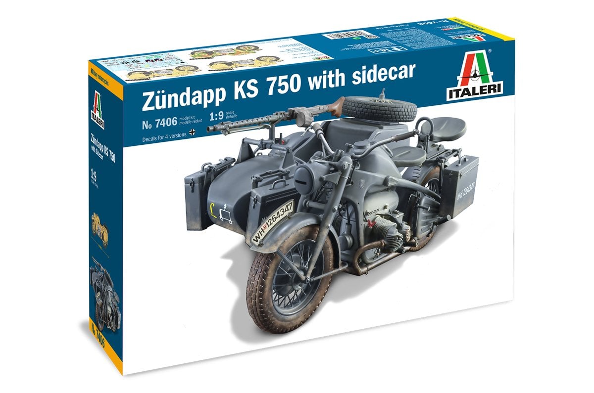 1/9   ZUNDAPP KS 750 with Sidecar