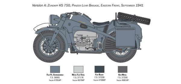 1/9   ZUNDAPP KS 750 with Sidecar