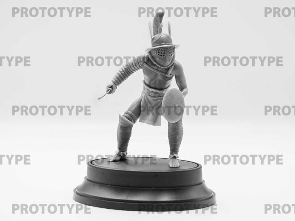 1/16  Roman Gladiator The set includes 44 parts for assembly a figure of the Roman Gladiator.